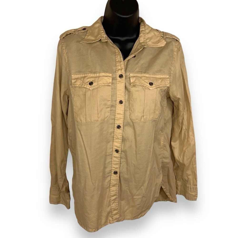 SMALL RALPH LAUREN DENIM & SUPPLY EXPEDITION COTTON NEUTRAL LONG SLEEVE